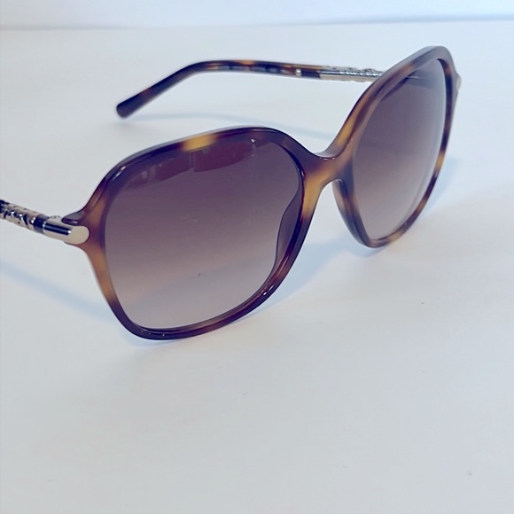 BURBERRY Unisex Oversized Brown tortoise shell gold Sunglasses 4228-F 3316/13 3N - Picture 6 of 13